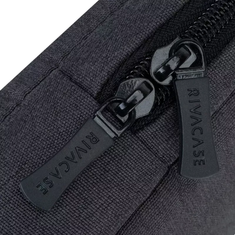 Uzmavas futrālis Rivacase 7707 portatīvajiem datoriem līdz 43,9 cm (17,3 collām), poliesters, 0,27 kg, melns, ar rokturi