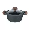Resto Kitchenware Ran 2.4 L apaļa melna koka bļoda
