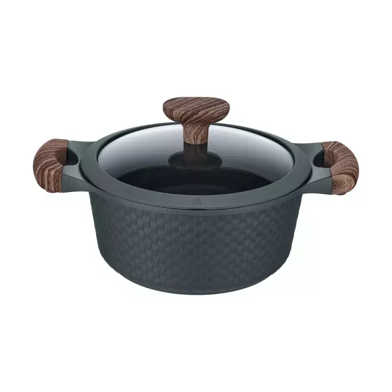 Resto Kitchenware Ran 2.4 L apaļa melna koka bļoda