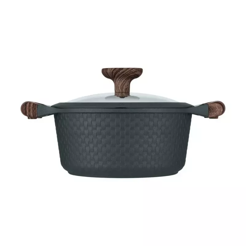 Resto Kitchenware Ran 2.4 L apaļa melna koka bļoda