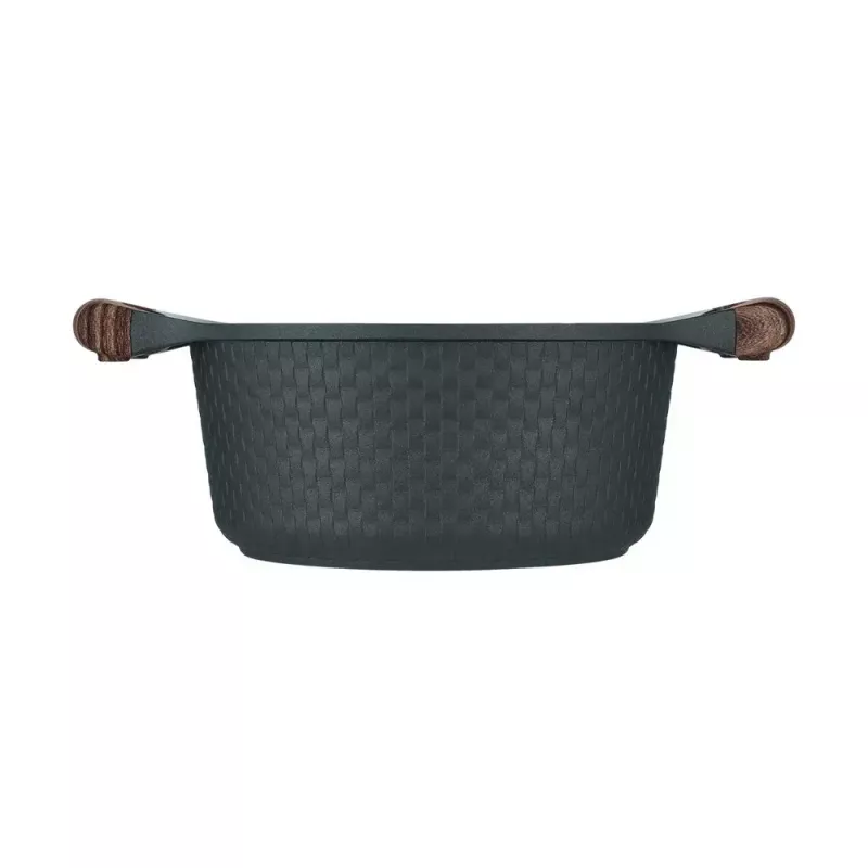 Resto Kitchenware Ran 2.4 L apaļa melna koka bļoda