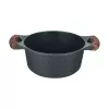 Resto Kitchenware Ran 2.4 L apaļa melna koka bļoda