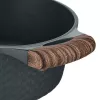 Resto Kitchenware Ran 2.4 L apaļa melna koka bļoda
