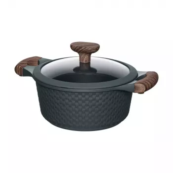 Resto Kitchenware Ran 2.4 L apaļa melna koka bļoda