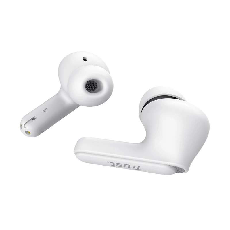 Trust Yavi austiņas True Wireless Stereo (TWS) Ievietojamās Zvani/Mūzika USB Type-C Bluetooth Balts