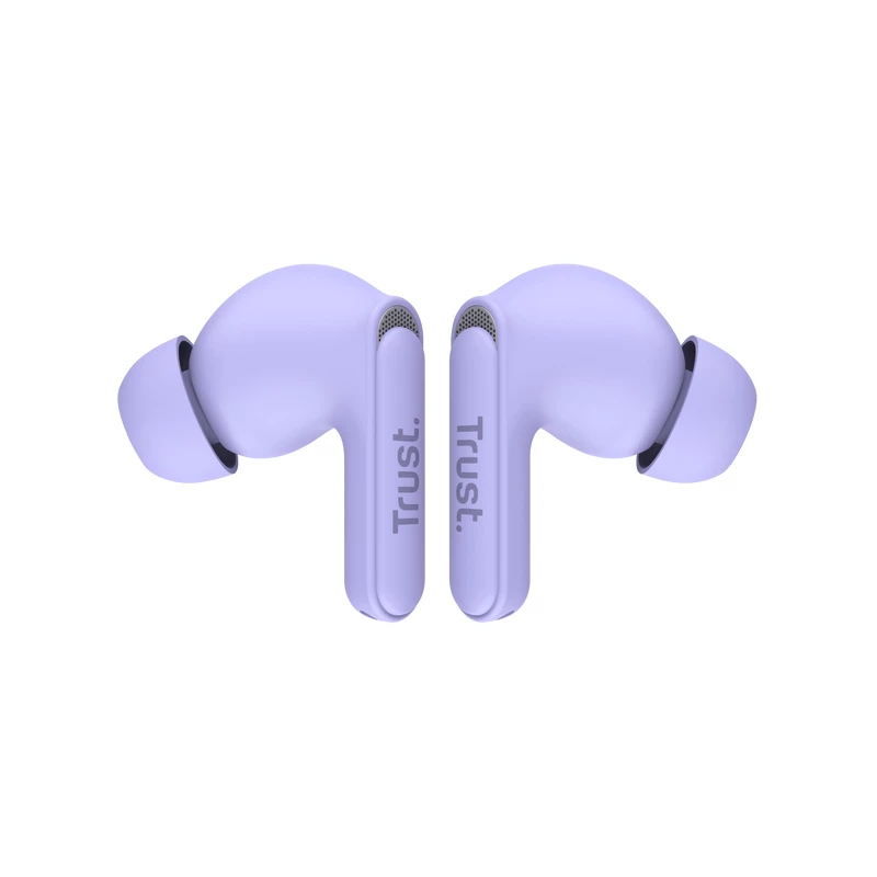 Trust Yavi austiņas True Wireless Stereo (TWS) Ievietojamās Zvani/Mūzika USB Type-C Bluetooth Violetas