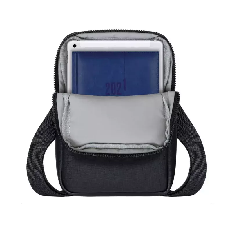 Messenger soma Rivacase 8810 planšetdatoriem līdz 20,3 cm (8 collas) — poliuretāns un poliesters, 0,28 kg