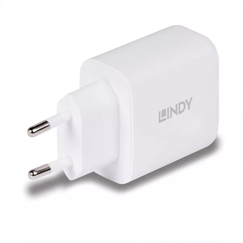 Lindy 73428 mobilās ierīces lādētājs Universāls Balts Maiņstrāva Ātra uzlāde Iekštelpām