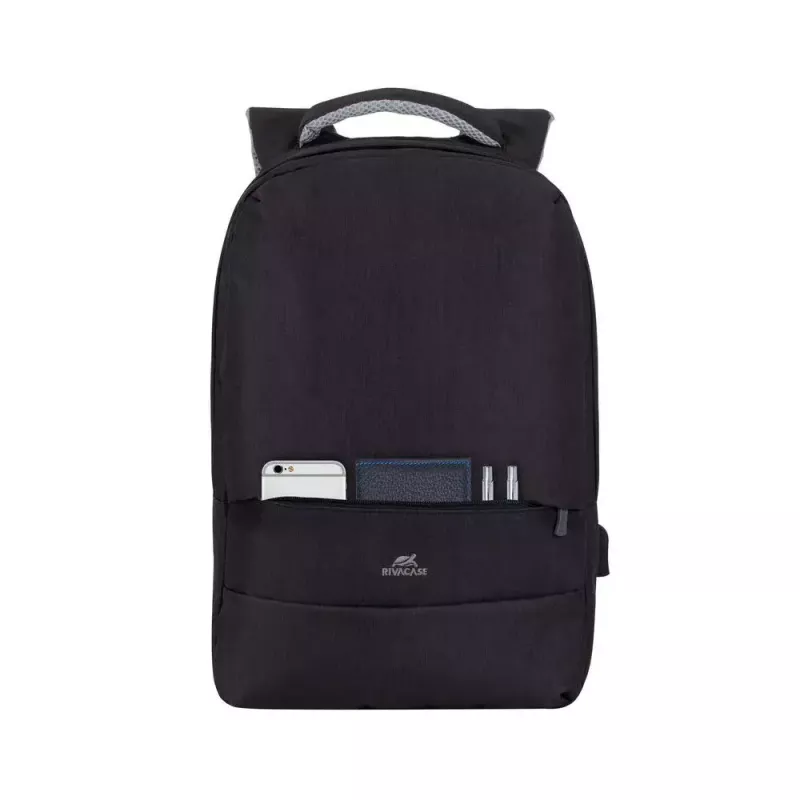Mugursoma Rivacase 7562 39,6 cm (15,6 collas) Melna Pelēka