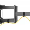 Sienas TV stiprinājums Gembird WM-80ST-02 — fiksēts/noliecams, 37 collas–80 collas, VESA līdz 600x400, 60 kg, melns