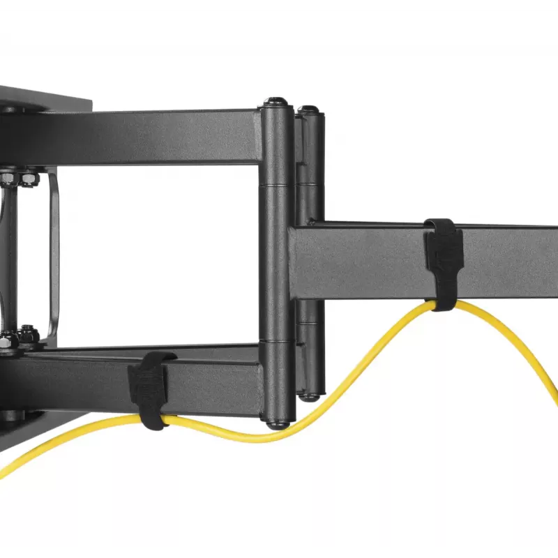 Sienas TV stiprinājums Gembird WM-80ST-02 — fiksēts/noliecams, 37 collas–80 collas, VESA līdz 600x400, 60 kg, melns