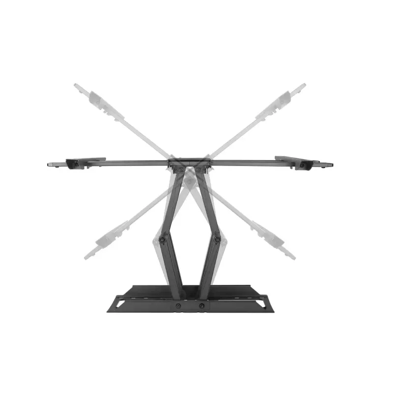 Sienas TV stiprinājums Gembird WM-80ST-02 — fiksēts/noliecams, 37 collas–80 collas, VESA līdz 600x400, 60 kg, melns