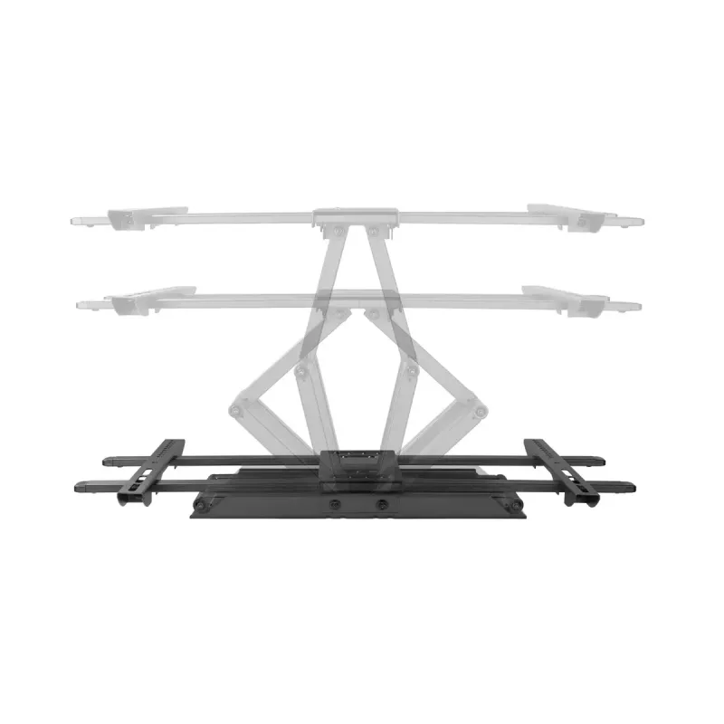 Sienas TV stiprinājums Gembird WM-80ST-02 — fiksēts/noliecams, 37 collas–80 collas, VESA līdz 600x400, 60 kg, melns