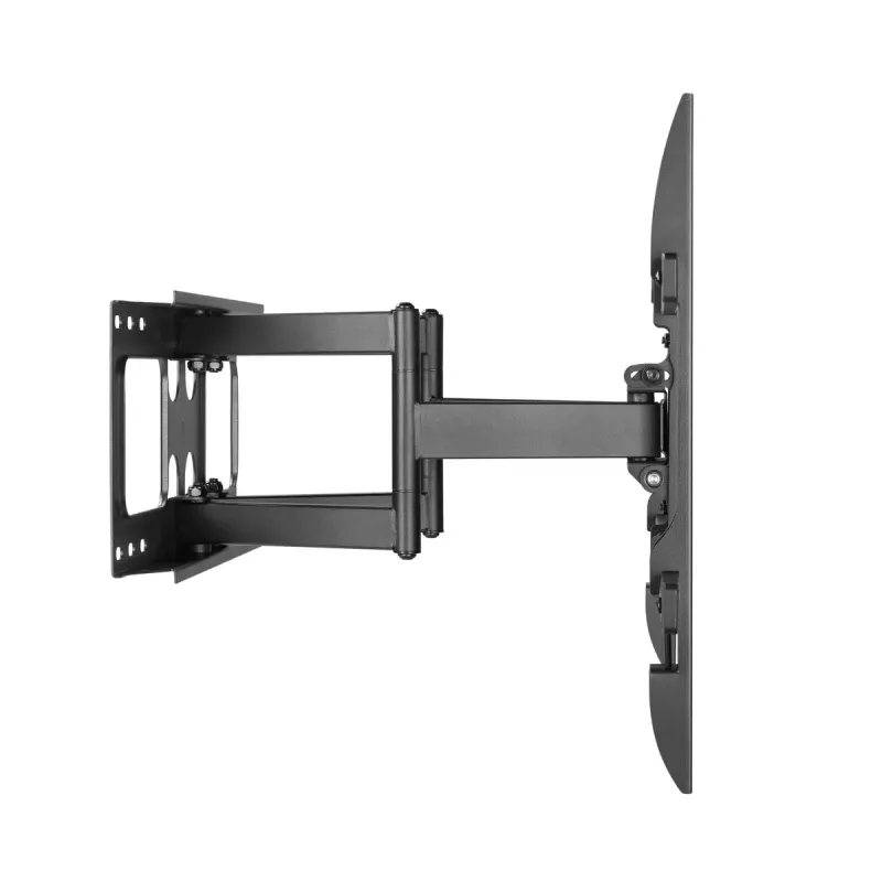 Sienas TV stiprinājums Gembird WM-80ST-02 — fiksēts/noliecams, 37 collas–80 collas, VESA līdz 600x400, 60 kg, melns
