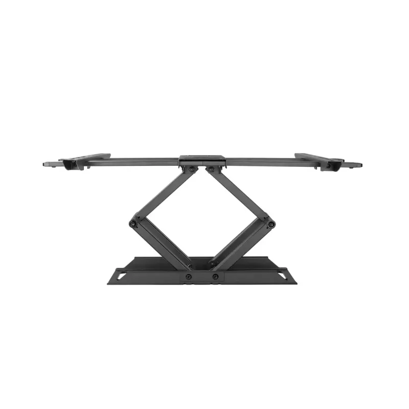 Sienas TV stiprinājums Gembird WM-80ST-02 — fiksēts/noliecams, 37 collas–80 collas, VESA līdz 600x400, 60 kg, melns
