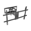 Sienas TV stiprinājums Gembird WM-80ST-02 — fiksēts/noliecams, 37 collas–80 collas, VESA līdz 600x400, 60 kg, melns