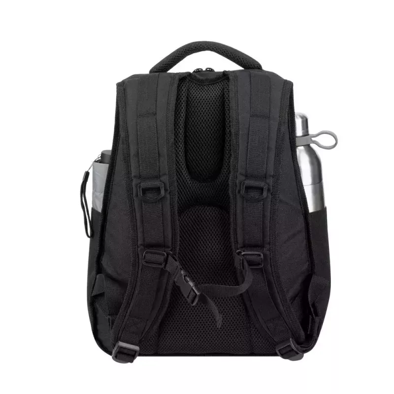 Ikdienas mugursoma Rivacase Gremio 5565, melna poliestera, 350×240×410 mm