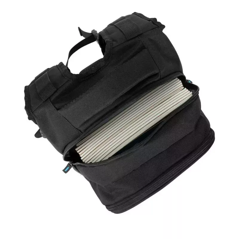Ikdienas mugursoma Rivacase Gremio 5565, melna poliestera, 350×240×410 mm