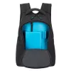 Ikdienas mugursoma Rivacase Gremio 5565, melna poliestera, 350×240×410 mm