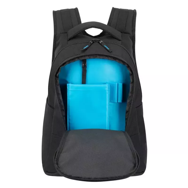 Ikdienas mugursoma Rivacase Gremio 5565, melna poliestera, 350×240×410 mm