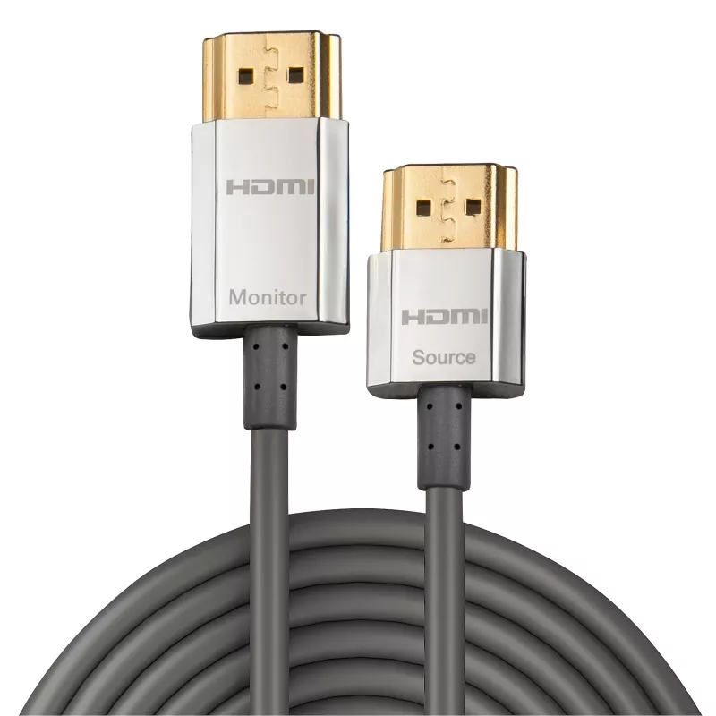 Lindy 3m CROMO plāns ātrgaitas HDMI kabelis ar Ethernet, 3 m, HDMI A tipa (standarta), HDMI A tipa (standarta), 3D, 10,2 Gbit/s, pelēks