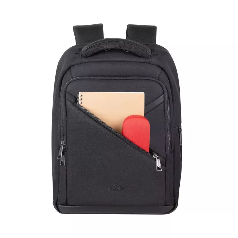 Mugursoma Rivacase 8126 38.1 cm (15 collu) melna, ar pārnēsāšanas rokturi un plecu siksnu