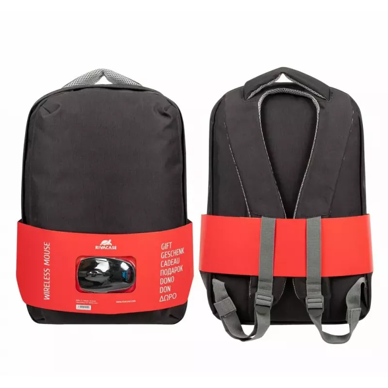 Mugursoma Rivacase 7563BKpele 39,6 cm 15,6 collas melna