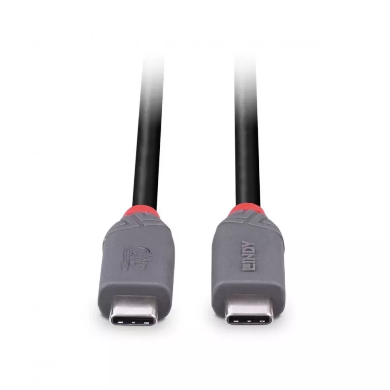 Lindy 0.8m USB 4 240W Type C kabelis, Anthra Line