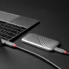 Lindy 0.8m USB 4 240W Type C kabelis, Anthra Line