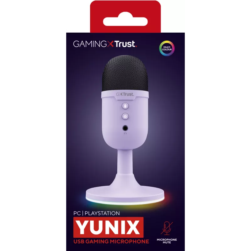 Trust GXT 234P Yunix violeta galda mikrofons