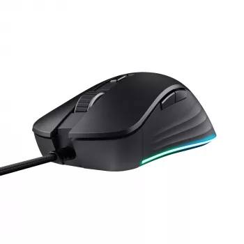 Trust GXT924 YBAR+ pele Spēlēm Labrocis USB Type-A Optiskais 25600 DPI