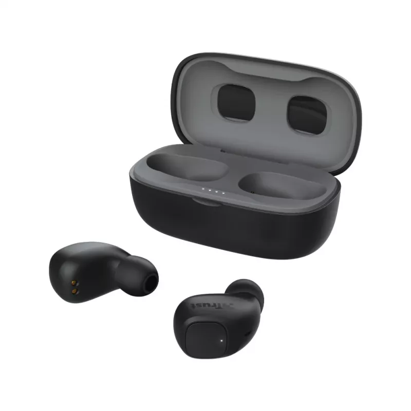 Trust Nika Compact austiņas True Wireless Stereo (TWS) Ievietojamās zvaniem/mūzikai Bluetooth melnas