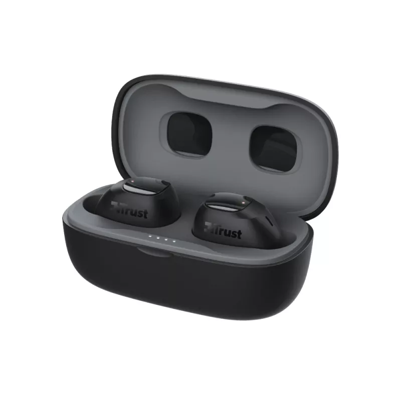 Trust Nika Compact austiņas True Wireless Stereo (TWS) Ievietojamās zvaniem/mūzikai Bluetooth melnas