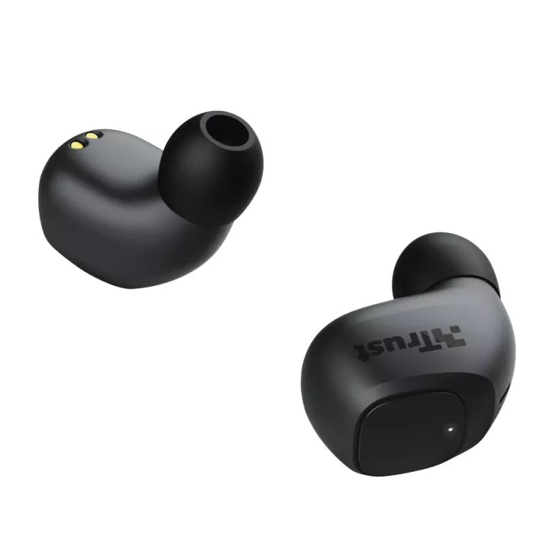 Trust Nika Compact austiņas True Wireless Stereo (TWS) Ievietojamās zvaniem/mūzikai Bluetooth melnas