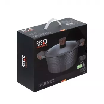 Resto Kitchenware Capella 4.6 L apaļš melns koks