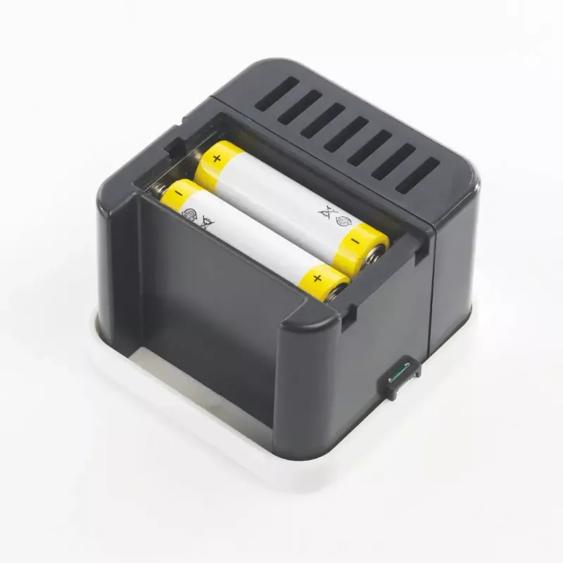 Iztvaikojošs aromātu difuzors Stylies ELARApelēka līdz 25 m² — maiņstrāva / baterijas / USB, 2 h taimeris, 1,3 W, 74×74×100 mm, pelēks