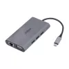 Dahua Technology 9-in-1 USB 3.1 Type-C uz USB 3.0 + HDMI + RJ45 + VGA + SD/TF + PD dokstacija