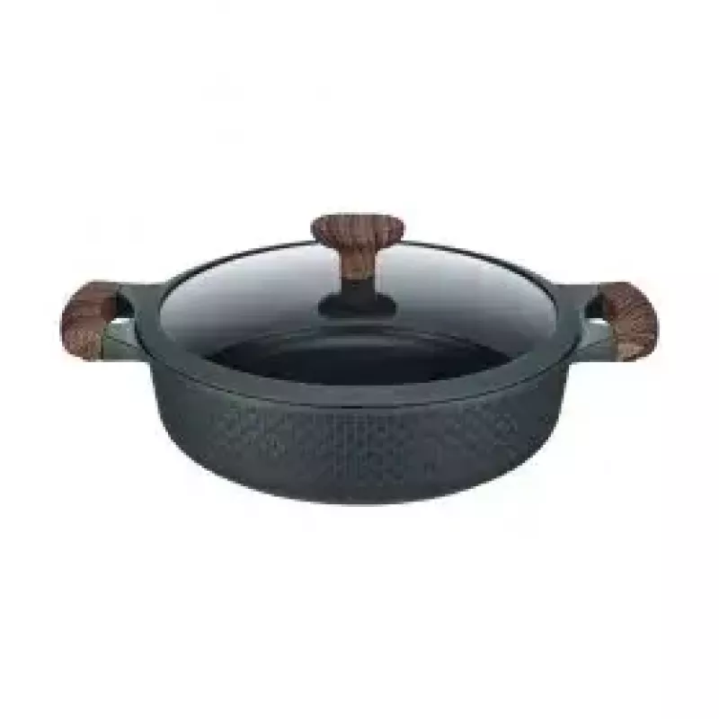 Resto Kitchenware 93906 universālais katls, melns alumīnijs, 4,1 l, 28 cm