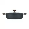 Resto Kitchenware 93906 universālais katls, melns alumīnijs, 4,1 l, 28 cm