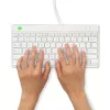 R-Go Tools Ergonomic tastatūra R-Go Compact Break, kompakta klaviatūra ar pārtraukumu programmatūru, QWERTY (US), vadu savienojums, balta