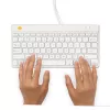 R-Go Tools Ergonomic tastatūra R-Go Compact Break, kompakta klaviatūra ar pārtraukumu programmatūru, QWERTY (US), vadu savienojums, balta