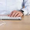 R-Go Tools Ergonomic tastatūra R-Go Compact Break, kompakta klaviatūra ar pārtraukumu programmatūru, QWERTY (US), vadu savienojums, balta
