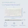 R-Go Tools Ergonomic tastatūra R-Go Compact Break, kompakta klaviatūra ar pārtraukumu programmatūru, QWERTY (US), vadu savienojums, balta