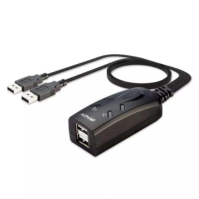 Lindy 2 Portu USB KM Slēdzis