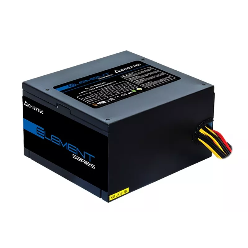 Chieftec ELP-600S barošanas bloks 600 W 20+4 kontaktu ATX PS/2 Melns