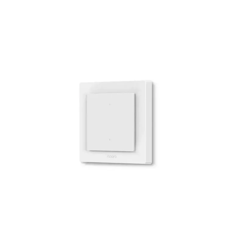 AQARA Light Switch H2 EU (2 pogas, 1 kanāls) (WS-K07D) - Zigbee un Thread sienas slēdzis ar releju