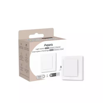 AQARA Light Switch H2 EU (2 pogas, 1 kanāls) (WS-K07D) - Zigbee un Thread sienas slēdzis ar releju