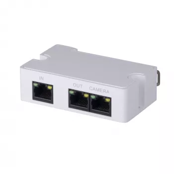 Tīkla raidītājs DAHUA PFT1300, 10/100 Mb/s, līdz 300 m, IEEE 802.3af/at, 79×52×23 mm, 3 W, balts