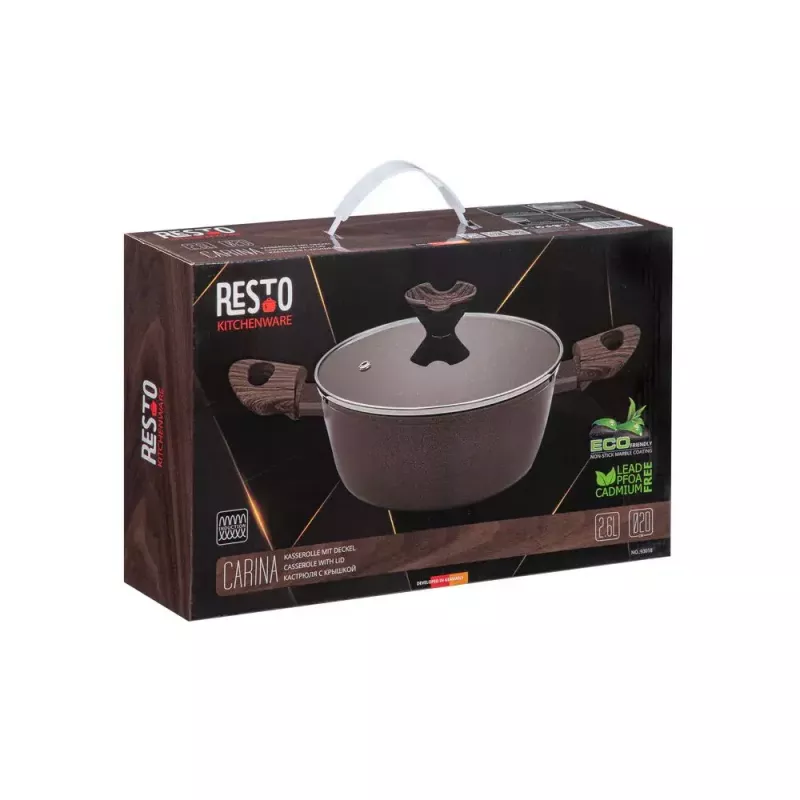 Resto Kitchenware Carina 2,5 L apaļa bordo krāsā