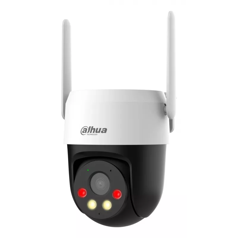 IP drošības kamera Dahua Technology 5MP fiksēta fokusa 4G Pan & Tilt (4 mm, 5MP, āra kupola, 180° rotācija)